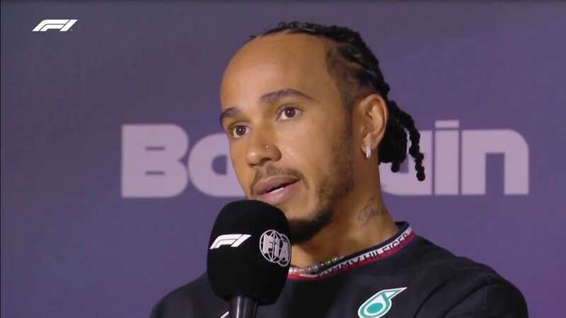 Lewis Hamilton struggled at the Bahrain Grand Prix (Image: Sky Sports)