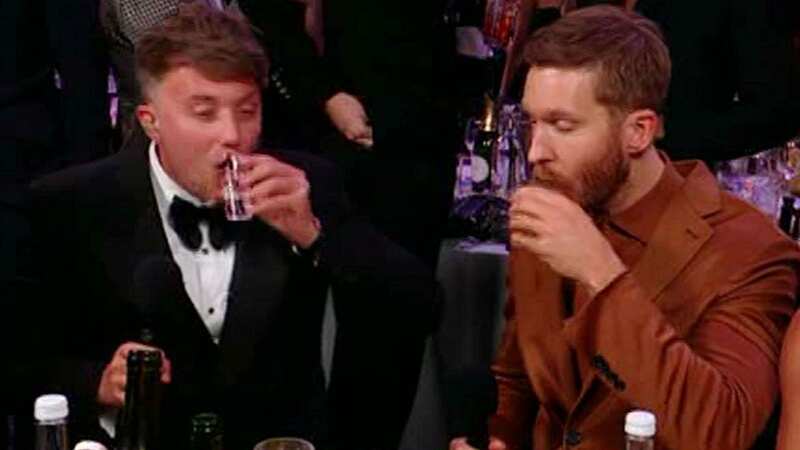 Calvin Harris drinks Harry Styles