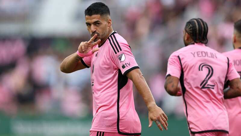 Luis Suarez opened his Inter Miami account with two early goals in the win over Orlando (Image: Getty Images)