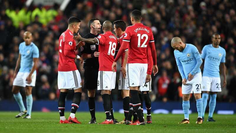 Manchester United and Manchester City players clashed in 2017 (Image: Michael Regan)