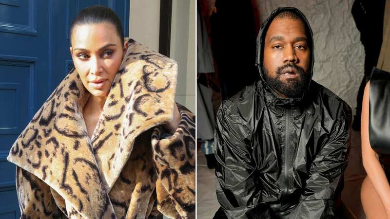 Kim Kardashian seemed to put on a brave face