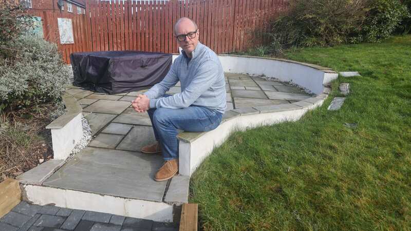 Andrew Donnelly said the work left him nearly £20,000 out of pocket (Image: SWNS)
