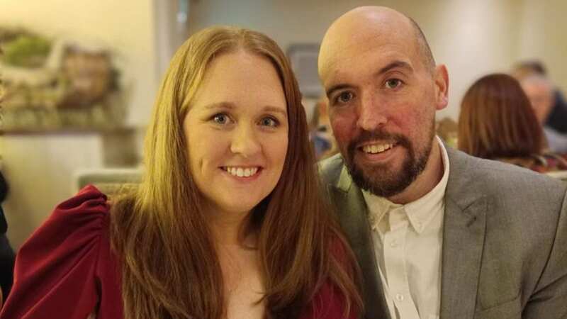 Glenn and Sophie Harris, 38 and 35, after they collectively lost over 140lbs (Image: Glenn Harris/SWNS)