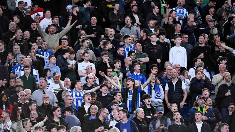 Brighton fans were targeted by Roma supporters both pre-match and inside the stadium (Image: Gennaro Masi/REX/Shutterstock)