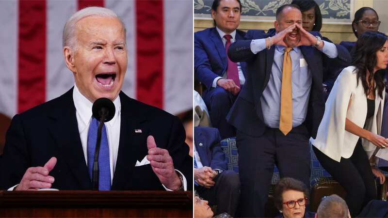 Steve Nikoui shouted during President Biden