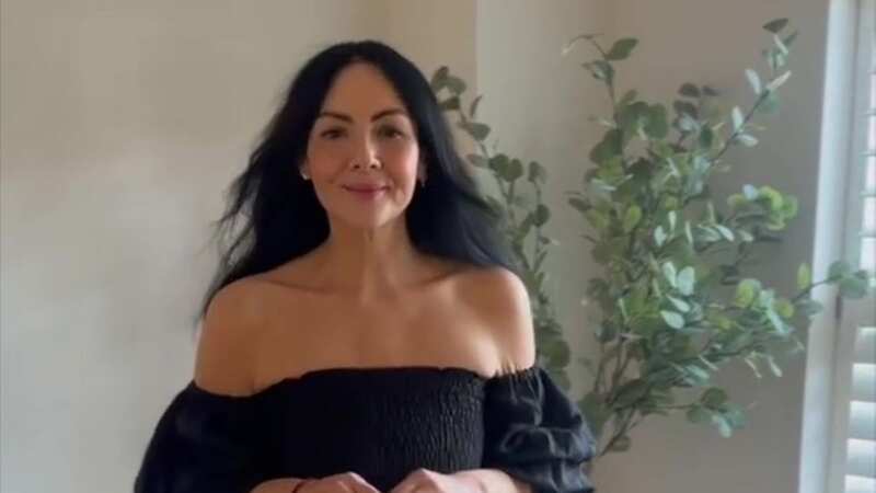 Martine McCutcheon unveils stunning monochrome living room and entrance hall at home (Image: Instagram)