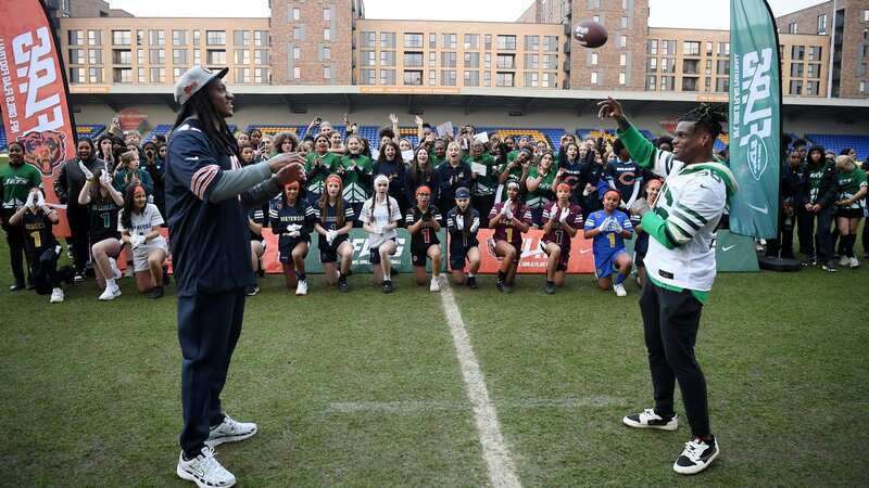 Tremaine Edmunds and Quincy Williams joined Team GB stars and NFL coaches at the Flag football event in Wimbledon (Image: Getty Images)