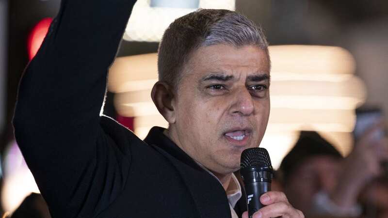 Mayor of London Sadiq Khan speaks before the Ramadan Lights are ceremonially illuminated at London