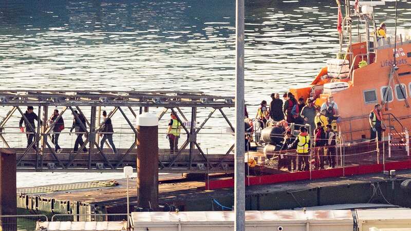 Migrants rescued at sea are taken to a reception centre in Dover (Image: Getty Images)