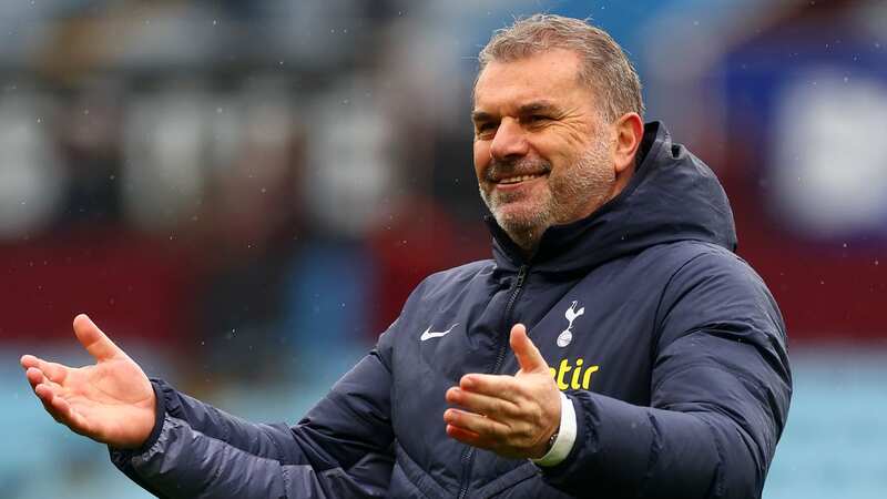 Ange Postecoglou celebrates Tottenham