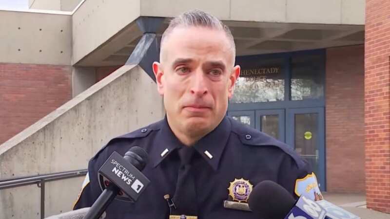 Lieutenant Ryan Macherone got emotional while telling reporters of the girl