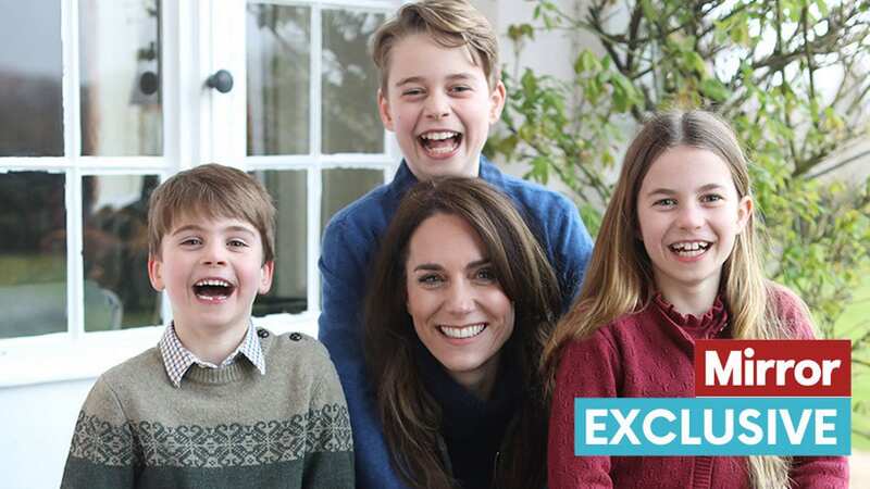 The Princess of Wales pictured with her children Prince Louis, Prince George and Princess Charlotte (Image: PA)