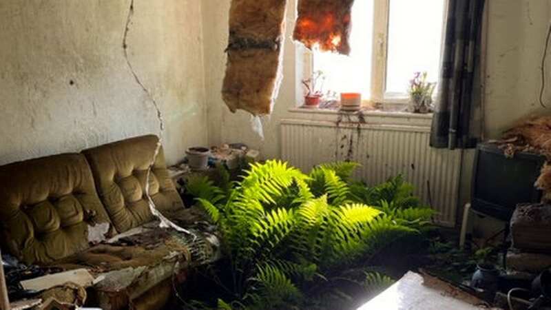 The abandoned three-bed property in Stroud (Image: Stroud District Council/SWNS)