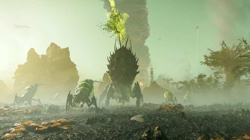 Big bugs are less likely to appear now, making those harder missions in Helldivers 2 a bit less annoying (Image: Arrowhead Game Studios)