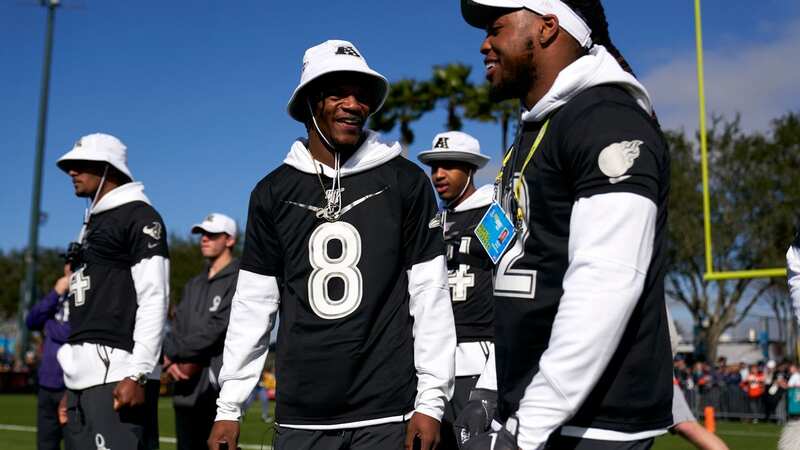 Derrick Henry and Lamar Jackson will now be teammates in Baltimore (Image: Getty Images, Cooper Neill)