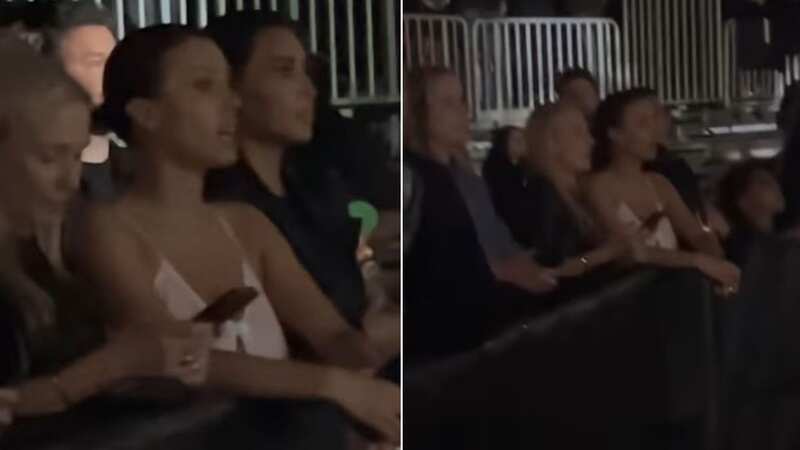 Bianca and Kim were all smiles at Kanye
