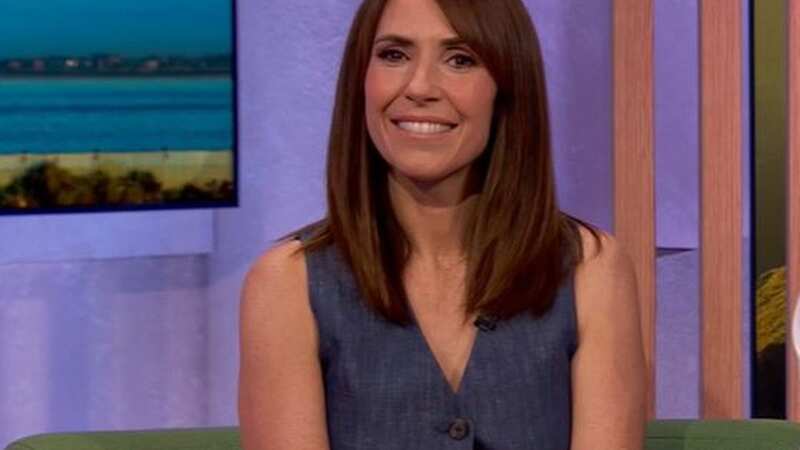 Alex Jones looks stunning in this two piece from Marks & Spencer (Image: BBC)