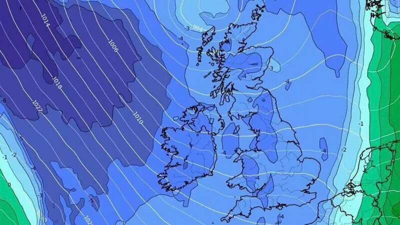 Heavy rain is expected to hit across the country on 26 March (Image: Getty Images)
