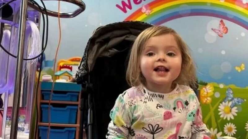 Isla Joy Gray, 2, was diagnosed with a type of blood cancer known as Acute Lymphoblastic Leukaemia (Image: Abbie Lewis)