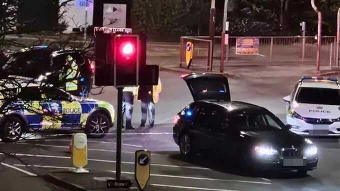 Man, 20, arrested after van ’reversed at speed’ into front of police station