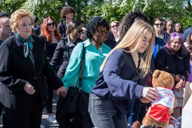 Hundreds gather at vigil for boy killed in Hainault sword attack