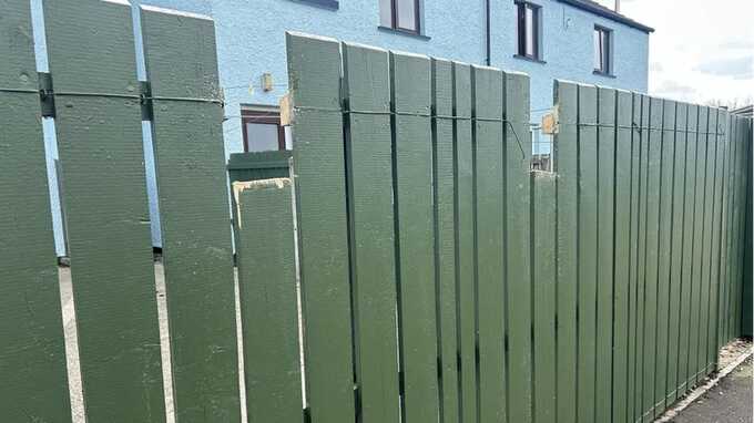 In a sinister attack, a man is nailed to a fence in Bushmills