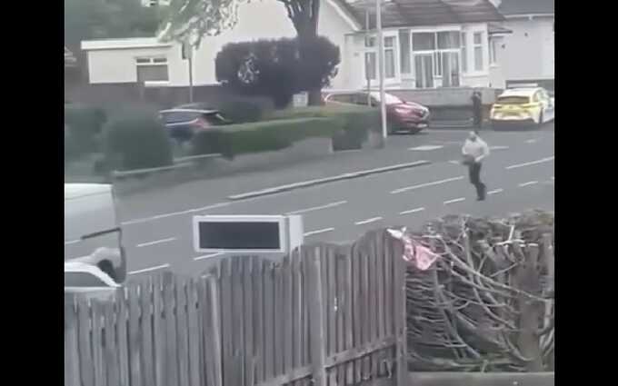 Man ‘chases police with chainsaw’ in major incident