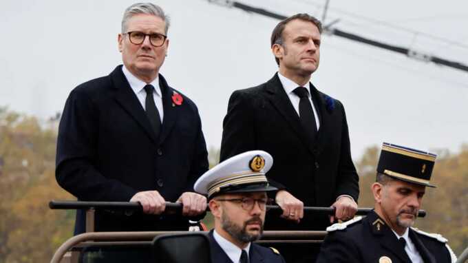 Macron and Starmer pledge ’unwavering’ support for Ukraine