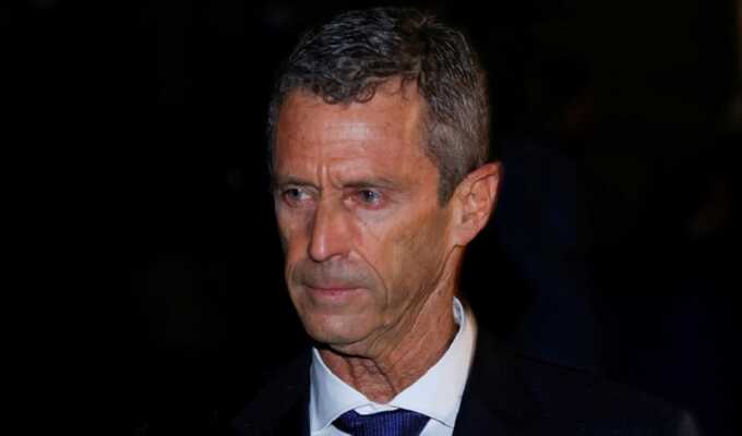 Israeli billionaire Beny Steinmetz leaves the courthouse after a verdict on corruption charges, in Geneva, Switzerland January 22, 2021.