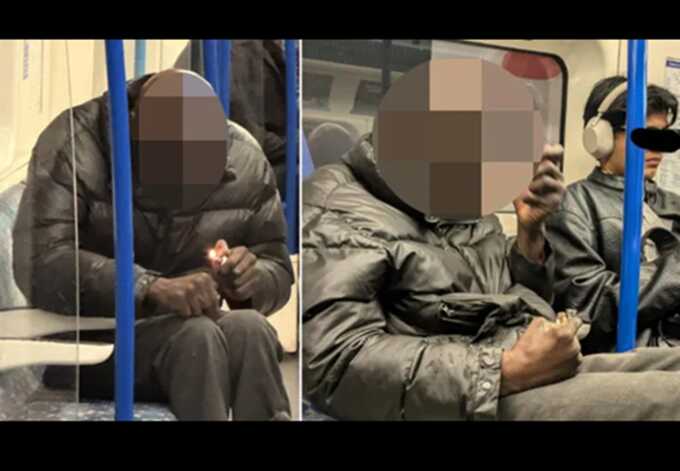 Man caught smoking crack on Victoria line as passengers flee in shock