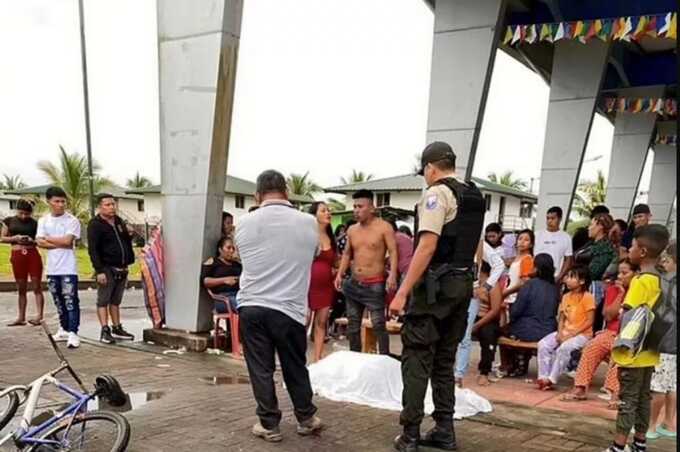 A British man is alleged to have been lynched in Ecuador(Image: Cuyabeno TV)
