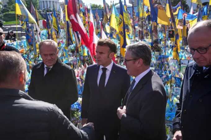 Starmer joins European leaders in Ukraine ahead of ’coalition of the willing’ summit