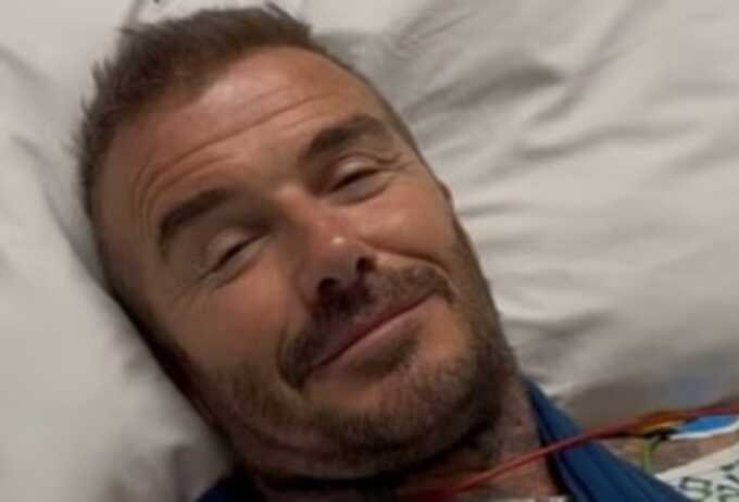David Beckham hospitalized after mysterious injury