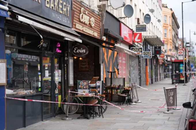 The youngster was seriously injured when a stray bullet from the drive-by shooting missed its target as she was eating dinner with her family at the Evin restaurant (Picture: PA)