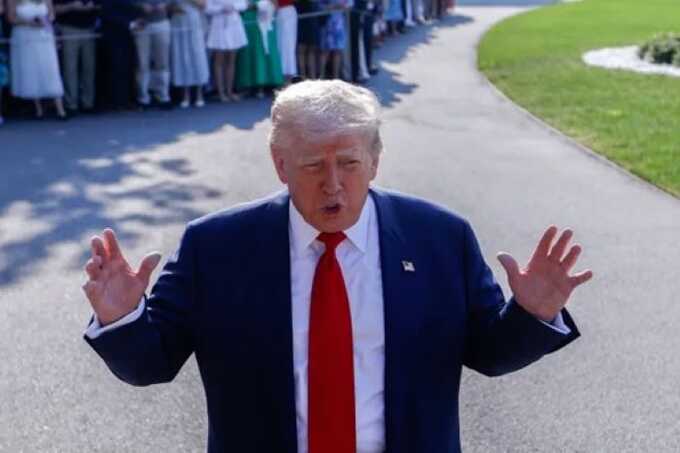 Trump named Clinton and Harvard president among possible suspects in Epstein case
