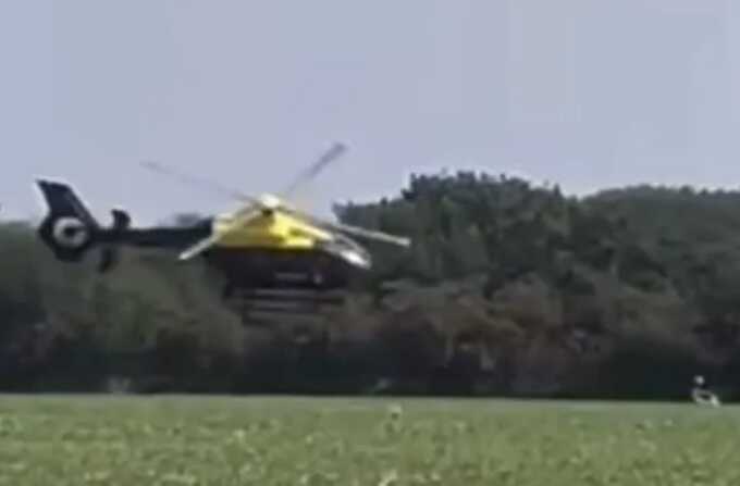 The National Police Air Service said it was satisfied protocols had been observed after reviewing video footage of the operation in Merseyside (Picture: NPAS)