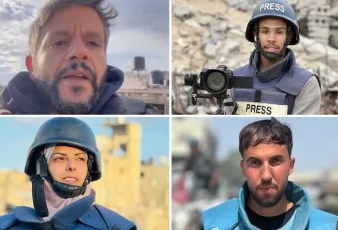 Four journalists killed in Gaza hospital strike