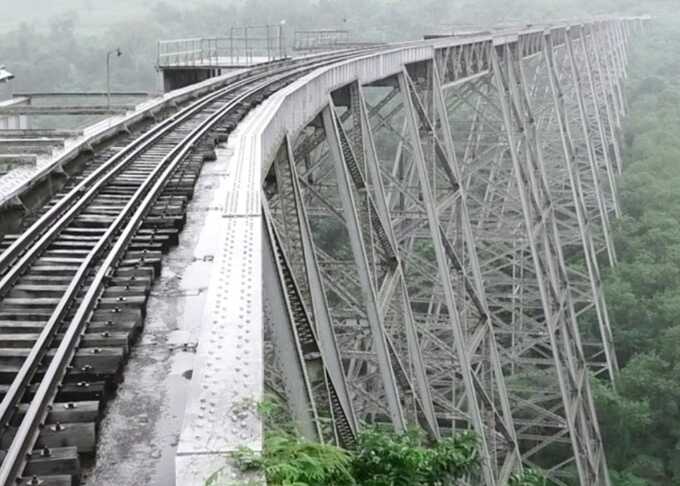 Myanmar’s historic Gokteik railway bridge damaged in armed conflict