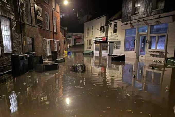 Heavy rain triggers flooding and chaos across Devon and Cornwall