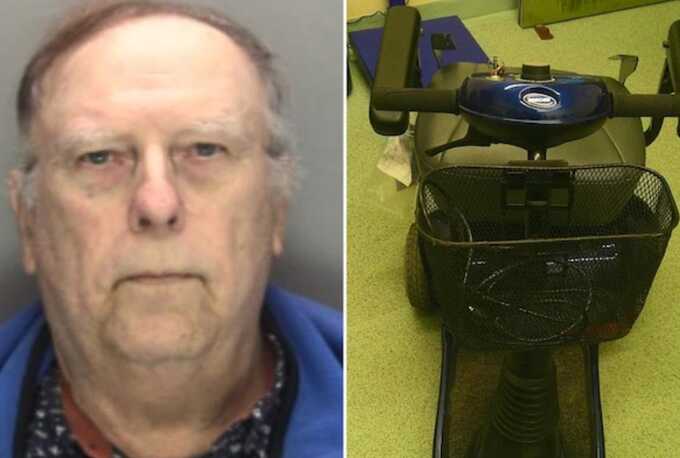 Pensioner caught with 8kg of cocaine in scooter, sentenced to prison