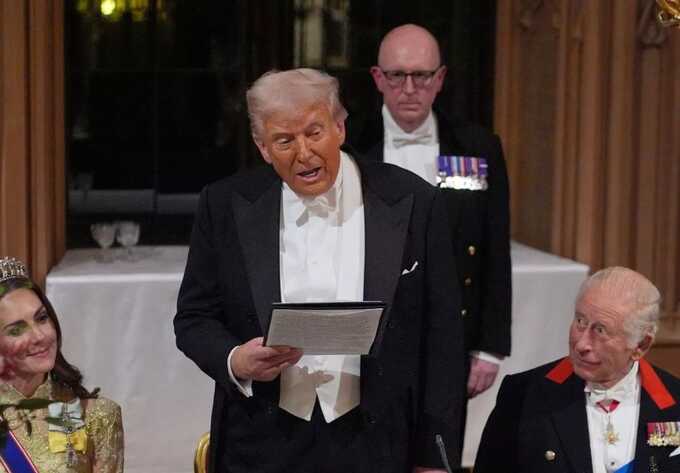 Trump embarrasses at state banquet with off-script political attack