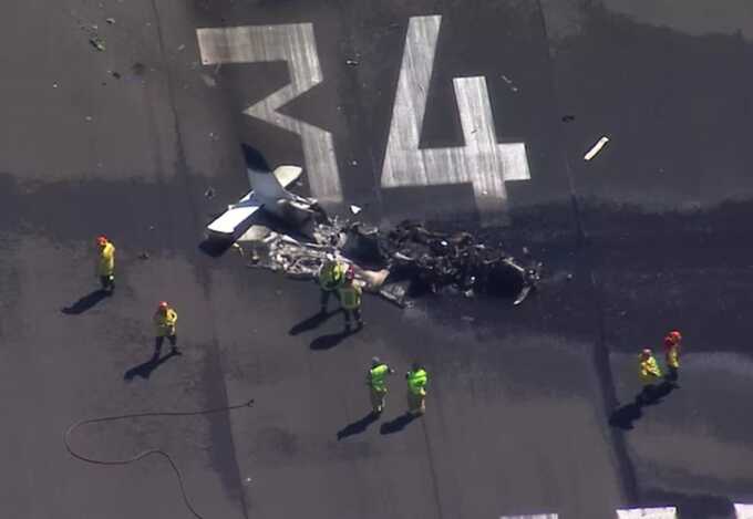Three dead after light aircraft crashes at Shellharbour Airport in NSW