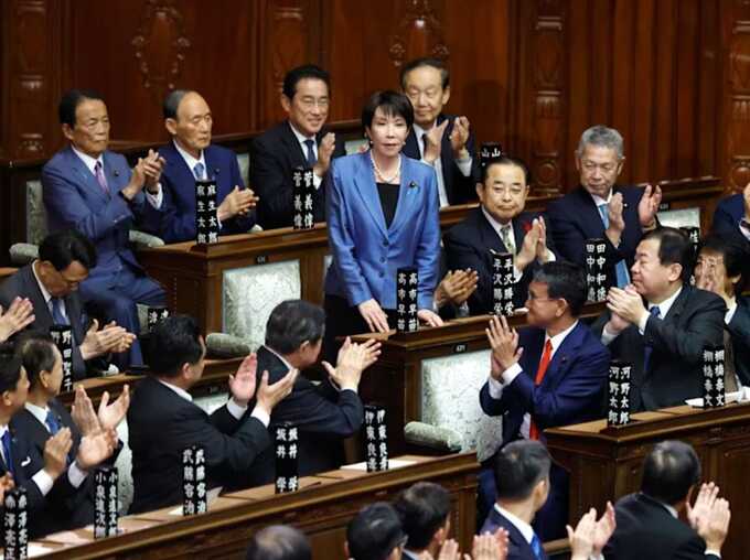 Historic first female PM in Japan faces tough political and economic challenges