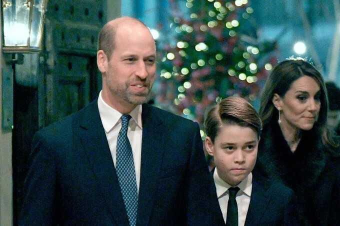Prince Louis keen to join "grown-up trio" with William and George