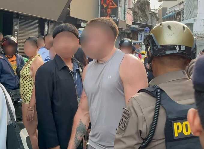 Two British tourists knocked out by bodybuilder during street fight in Pattaya