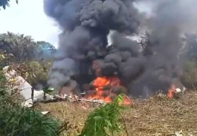 Hercules aircraft with 110 troops on board crashes in Colombia, dozens feared injured