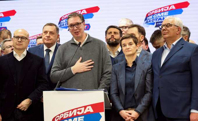 Serbia floods tiny local vote with cash and “phantom” US monitors
