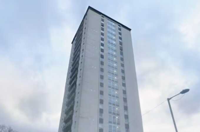 Man dies after falling from Glasgow tower block as police seal off scene
