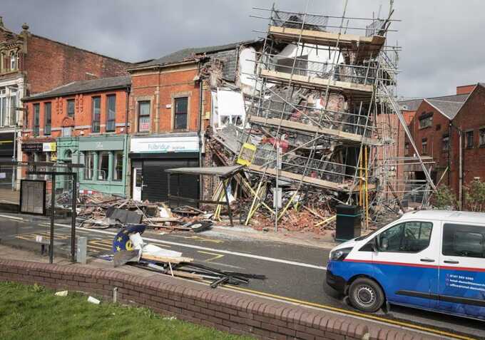 Horror collapse leaves 40 evacuated amid fears of modern slavery link