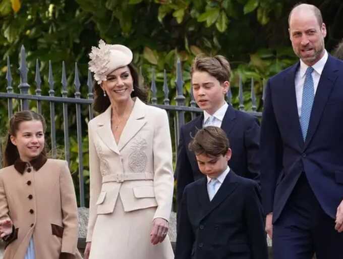 Royals participate in the traditional Easter church service in Windsor